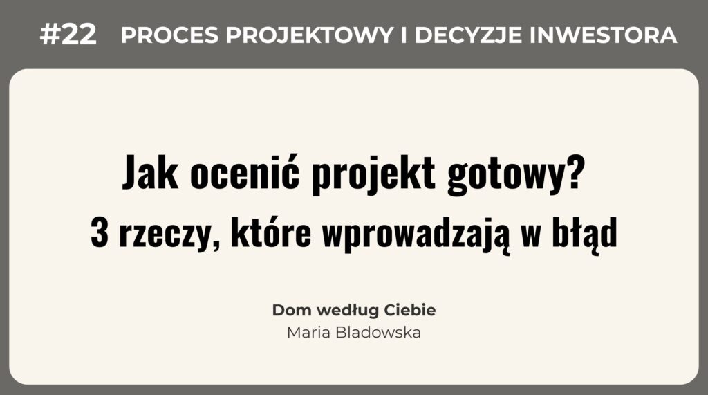 jak ocenić projekt gotowy